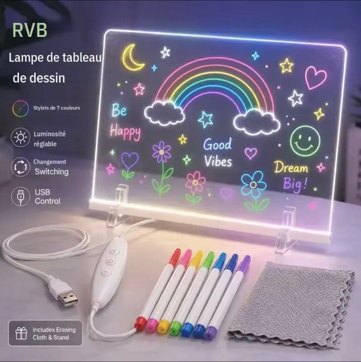 Tableau d’écriture Magique😻🖼️™ – Le Tableau Magique où votre Enfant Crée, Apprend et Brille 😇✍️