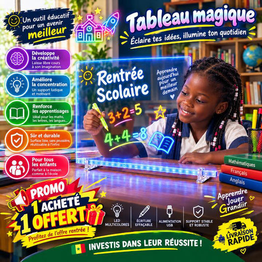 Tableau d’écriture Magique😻🖼️™ – Le Tableau Magique où votre Enfant Crée, Apprend et Brille 😇✍️