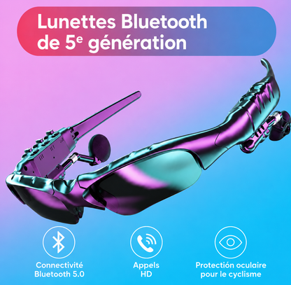 Lunettes Bluetooth Audio Sans Fil Homme & Femme – Musique, Appels Mains Libres