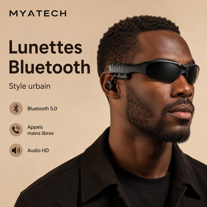 Lunettes Bluetooth Audio Sans Fil Homme & Femme – Musique, Appels Mains Libres