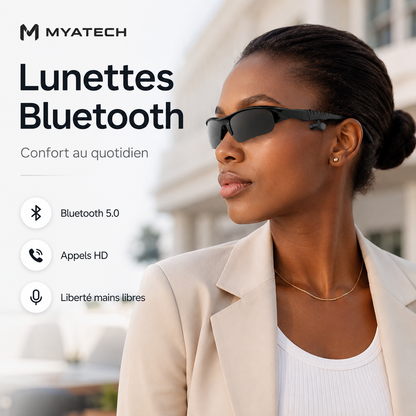 Lunettes Bluetooth Audio Sans Fil Homme & Femme – Musique, Appels Mains Libres