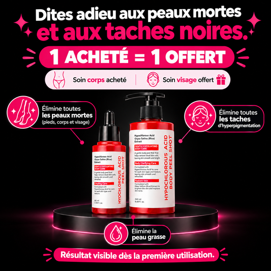 Gommage exfoliant Anti-Peaux Mortes & Taches | Soin corps acheté = soin visage offert 🎁